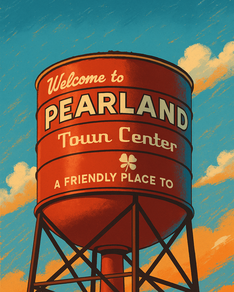 Pearland Town Center Water Tower-1-1